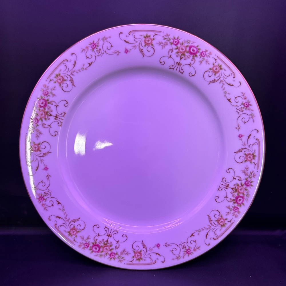 Noritake lunch plate. Rose yard collection.